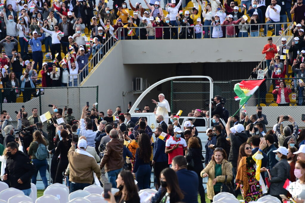 Papa Francisco en su visita a Mosul, Irak.(ACN)