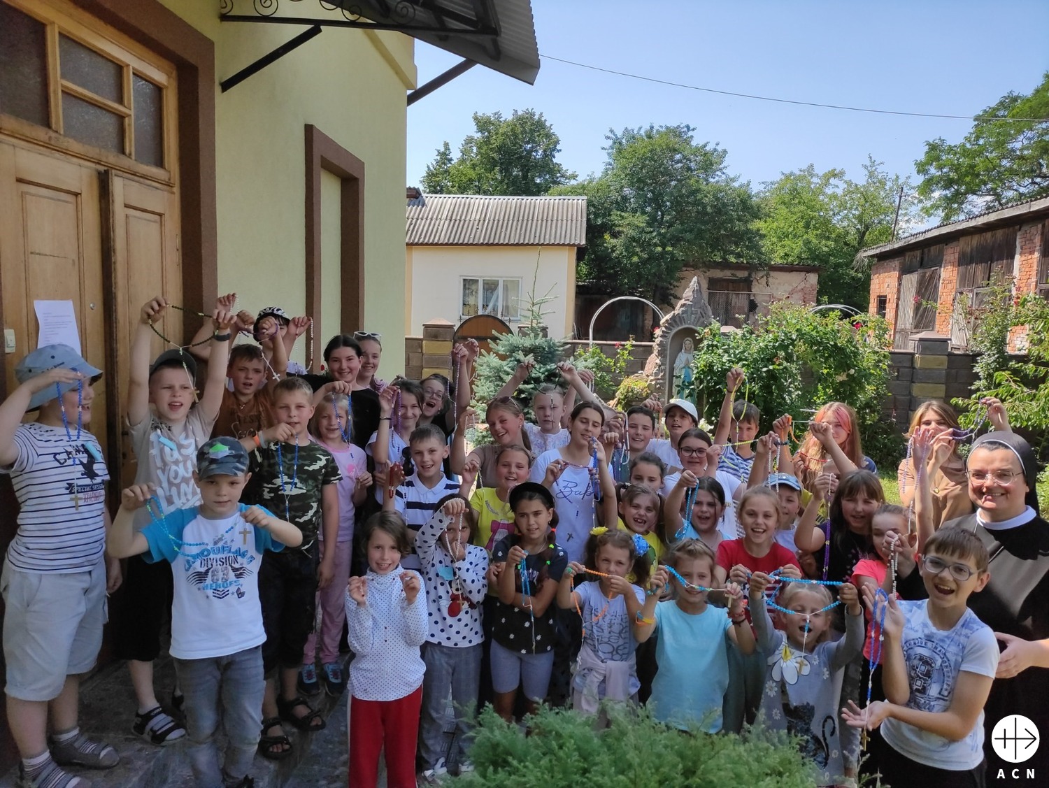 Campamento de verano en Buchach, Ucrania. (ACN)