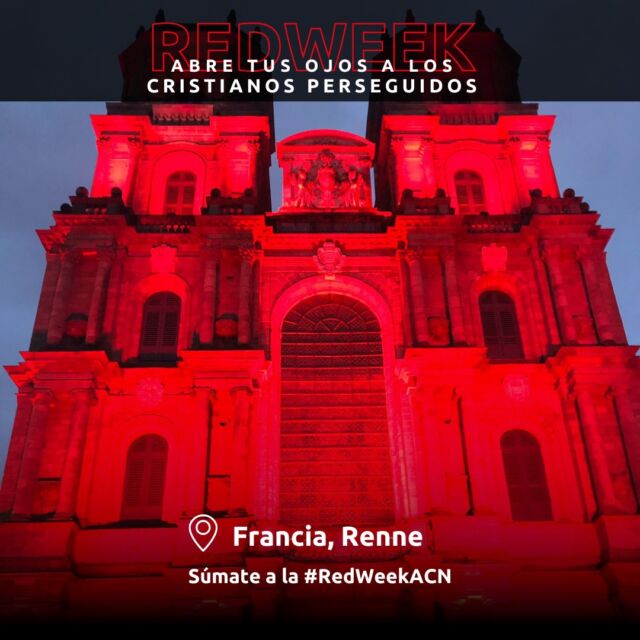 El Santuario de Santa María del Milagro #Suiza la Catedral de San Pedro y la de la Asunción #Francia y la iglesia de la Madre de Dios #Italia iluminadas de rojo por los cristianos perseguidos 

@ACN_Svizzera @acs_italia @AEDenFrance y toda @acn_int_es viviendo la #RedWeekACN