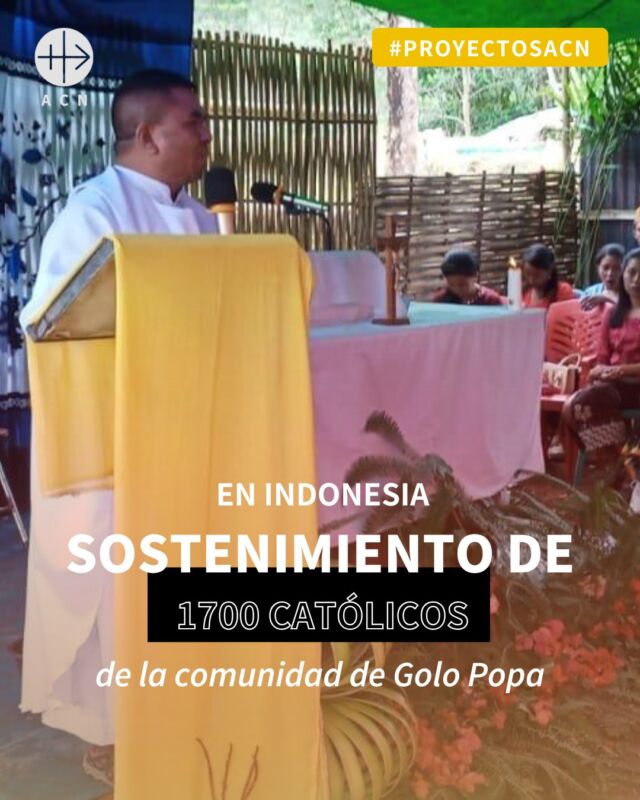 La comunidad católica de Golo Popa, en Indonesia, necesita de tu apoyo para tener una capilla.⛪
Entre ellos, la fe esta muy viva y la viven con gran alegría. Pero no tienen un lugar donde rezar juntos. ¡Contigo podemos hacer la diferencia! ð¤²
Comenta la palabra 