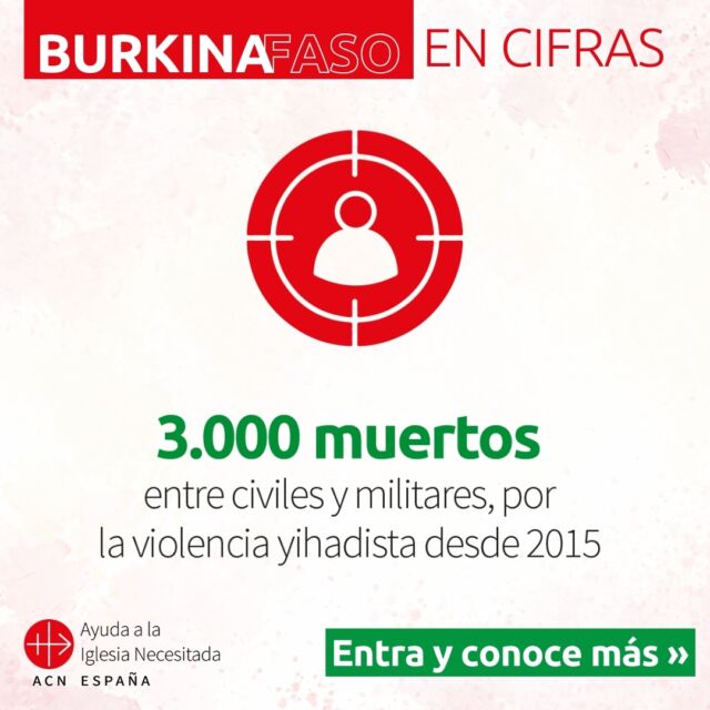 ⚠️ ¿Qué está pasando en Burkina Faso?
El terrorismo y la inseguridad han desplazado a más de 2 millones de personas. 

ð Comenta Burkina y te enviamos el link con más información de la campaña de Navidad. 

#BurkinaFaso #Iglesia #ACN #cristianosperseguidos #ComparteEsperanza #Amor #Dar