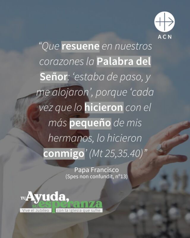 ð¢ En este Año Jubilar también los desplazados están llamados a experimentar la gran esperanza de confiar en Dios.
Que no cesemos de obrar con misericordia y generosidad hacia el prójimo que deja todo atrás en búsqueda de un futuro mejor.
Comenta la palabra 