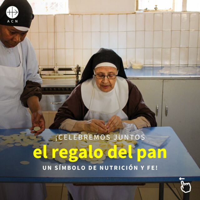 ✨ ¡En este #DíaMundialdelPan, celebremos el regalo del pan! Las Hermanas Clarisas en Harare están agradecidas por las máquinas para hacer pan altar. Su apoyo les ayuda a nutrir a su comunidad y celebrar la Eucaristía. ¡Que Dios los bendiga a todos! ðð